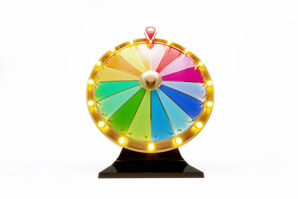 istock Wheel Of Fortune On White Background 1408029402
