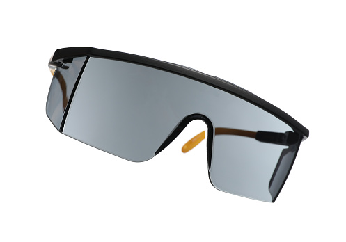 A pair of black sunglasses isolated on a white background, clipping path is included