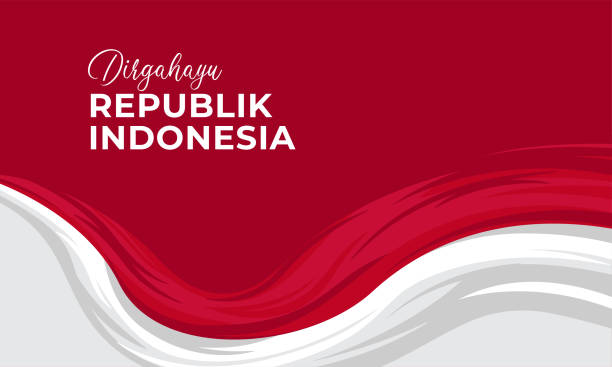 ilustrações de stock, clip art, desenhos animados e ícones de happy indonesia independence day background banner design. - garuda