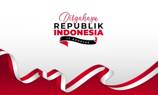 ilustrações de stock, clip art, desenhos animados e ícones de happy indonesia independence day background banner design. - garuda