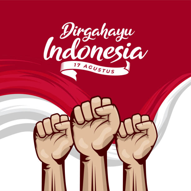 Happy Indonesia independence day background banner design. Happy Indonesia independence day background banner design. garuda pancasila stock illustrations