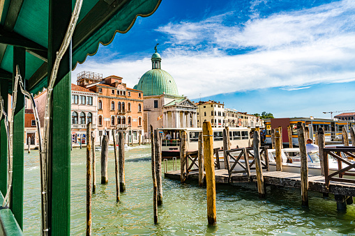 Punta della Dogana is the triangular area of Venice where the Grand Canal meets the Giudecca Canal