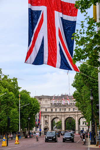 View of the corporate buildings of the City of London and London Bridge at day