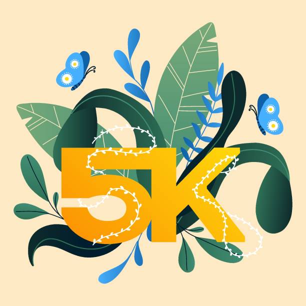 istock Social media banner celebration 5K followers. Congratulation card to celebrate subscribers for blogger. Vector design 1408050462