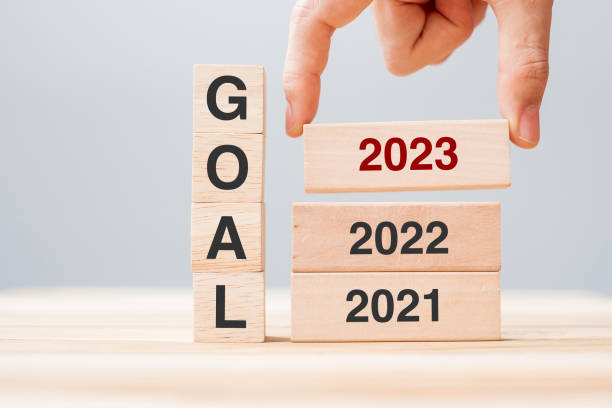 istock hand pulling 2023 block over 2022 and 2021 wooden building on table background. Business planning, Risk Management, Resolution, strategy, solution, goal, New Year New You and happy holiday concepts 1408050652
