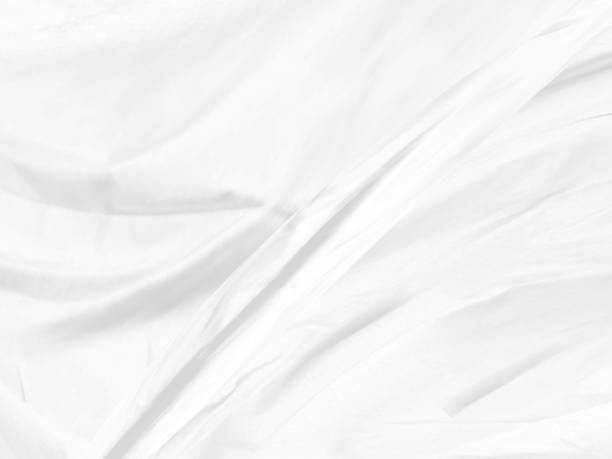 istock beautiful Clean fashion woven soft fabric abstract smooth curve shape decorative textile white background 1408050722