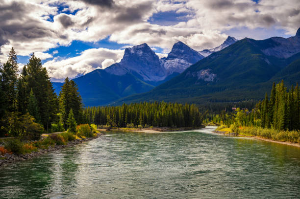 istock Bow River near Canmore in Canada with Canadian Rockies 1408052144