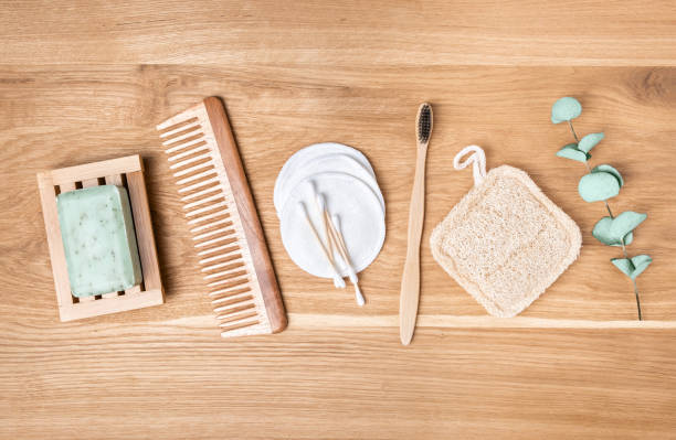 istock Sustainable bathroom, Zero waste beauty products and eco-friendly lifestyle. 1408056484