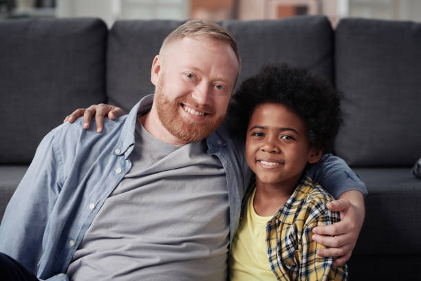 istock Happy father with Adopted child 1408057786