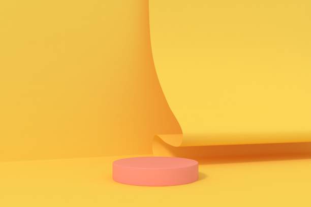 istock Abstract minimal scene, design for cosmetic or product display podium 3d render. 1408057937