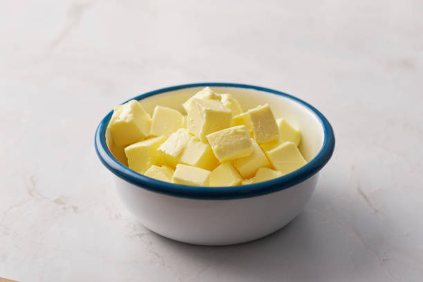istock butter cubes in a bowl on a marble kitchen counter 1408058875