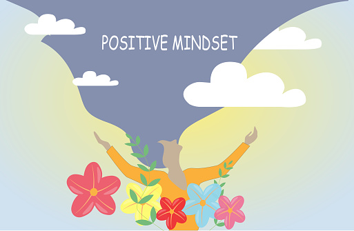 Mental health concept.Positive mindset