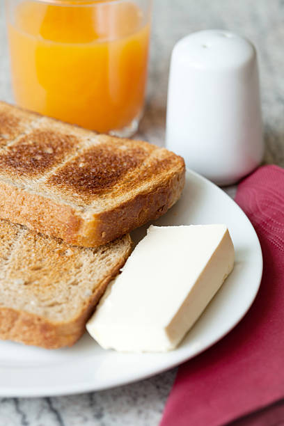 istock Toast, butter and orange juice for breakfast 140806114
