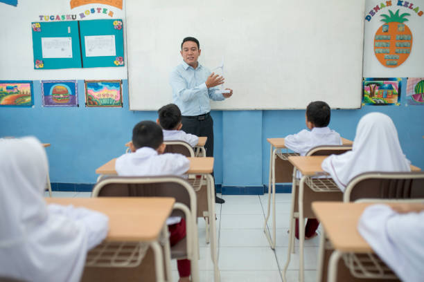istock Teacher teaching concepts of windmill in the classroom to students 1408063228