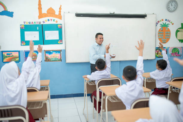 istock Students raise their hands to answer questions in class 1408063909