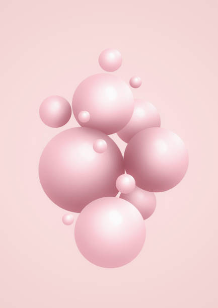 istock Abstract pink color background with balloons 1408065260