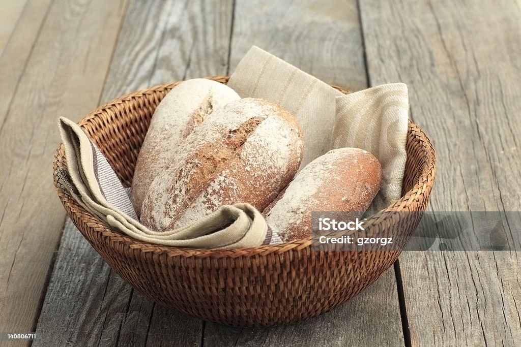 Roll-Brot - Lizenzfrei Bagel Stock-Foto