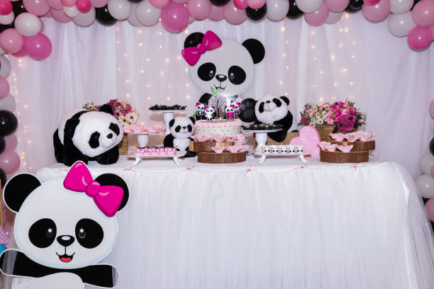 istock Panda bear themed birthday party decorations 1408068101