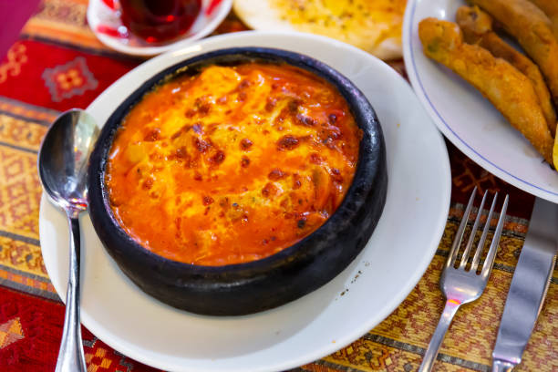 istock Karides guvec, casserole with shrimps, turkish cuisine 1408071723