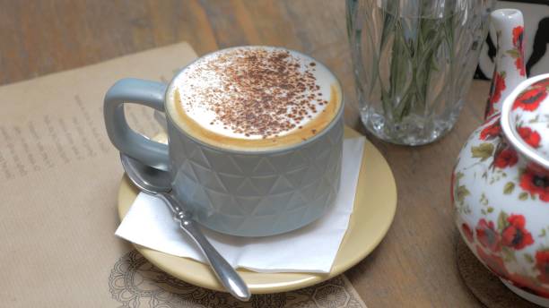 istock A photo of a cream coffee on a table 1408074341