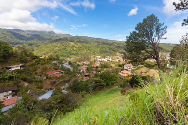 istock Panama, Boquete, panoramic view from the surrounding volcanic hills 1408078841