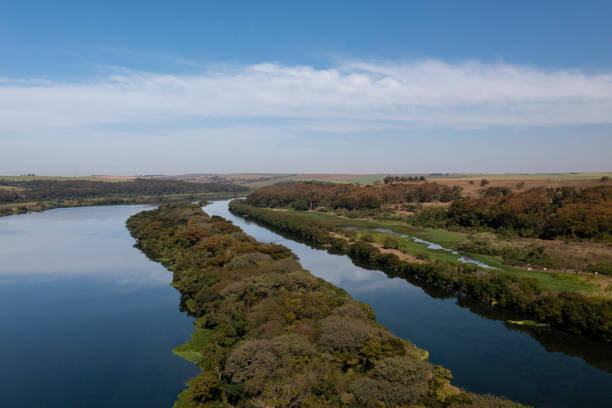 istock tiete river with river view and waterway canal 1408079903