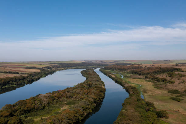 istock tiete river with river view and waterway canal 1408079905
