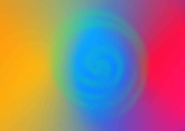 Abstract blurred gradient mesh background in bright rainbow colors. Colorful smooth banner template. Easy editable soft colored vector illustration in EPS8 without transparency.