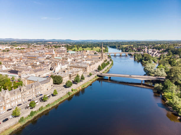 istock Beautiful summer day above Perth and River Tay 1408081907