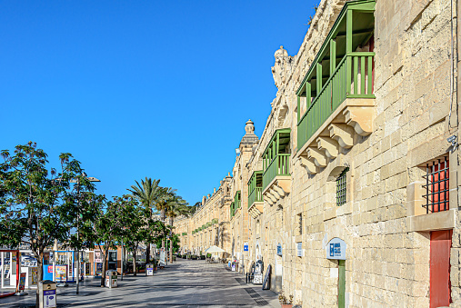 Valletta, Malta - August 14 2017: Waterfront