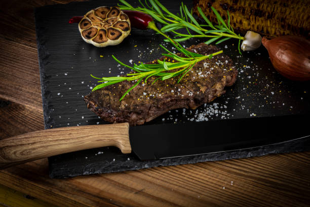istock Barbecue Rib Eye Steak or rump steak 1408089355