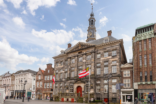Den Bosch, The Netherlands, February 15, 2022; 14 century town hall of the city of Den Bosch.