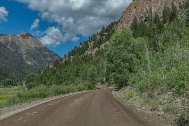 istock Beginning 4x4 dirt road up Cinnamon Pass in southwest Colorado 1408103608