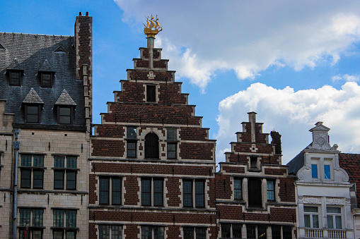 Tops of houses in Antwerp
