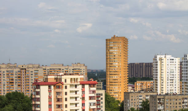 istock cityscape - panoramic top view of modern residential buildings 1408112426