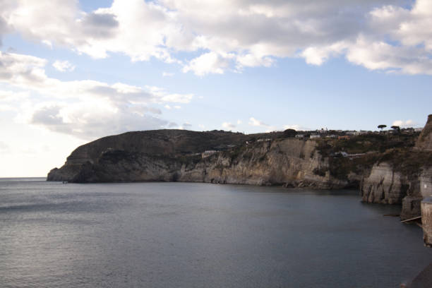 landscape panorama island of ischia naples - madonna imagens e fotografias de stock