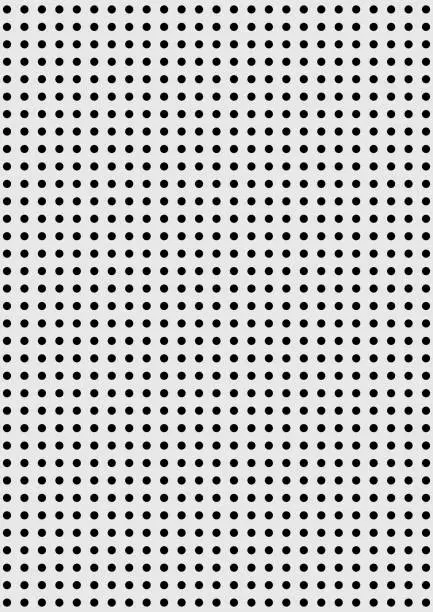Vector illustration of Grid paper. Dotted grid on grey background. Abstract dotted transparent illustration with dots. White geometric pattern for school, copybooks, notebooks, diary, notes, banners, print, books.