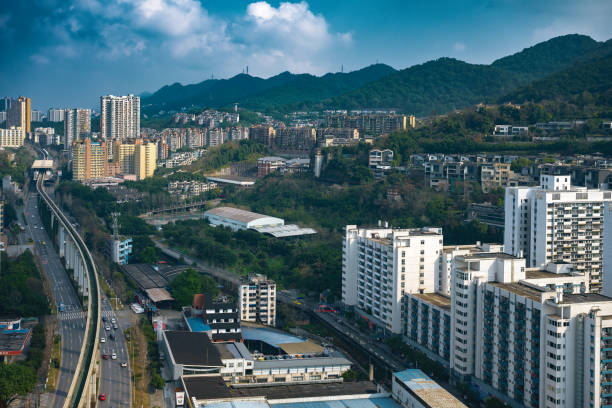 istock Sunny modern residential building 1408120795