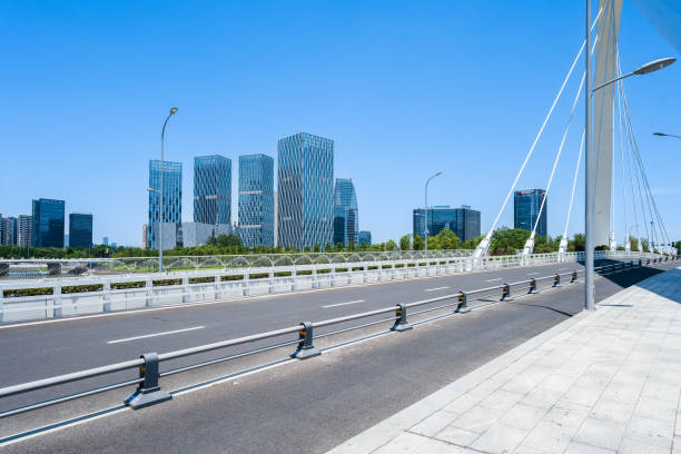 istock Early morning riverside modern city 1408121803