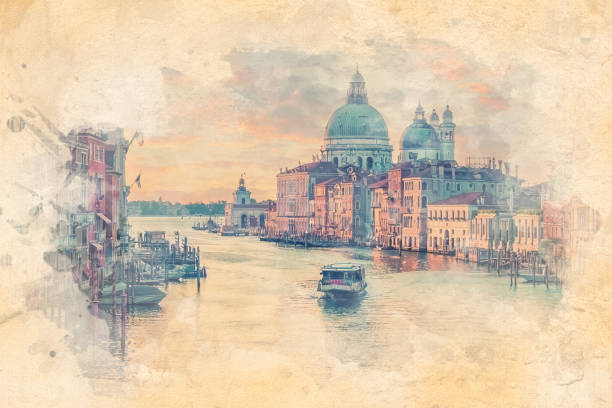 Grand Canal in Venice city