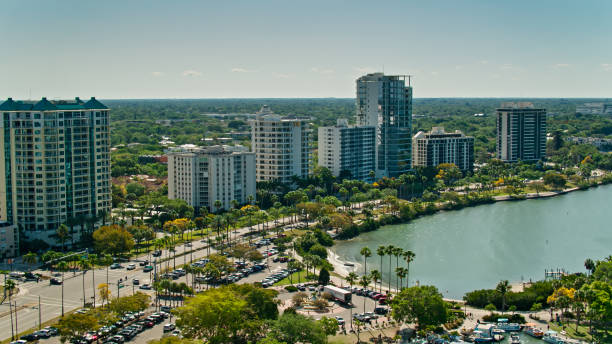 istock High Rise Condominiums in Sarasota, Florida - Drone Shot 1408123640