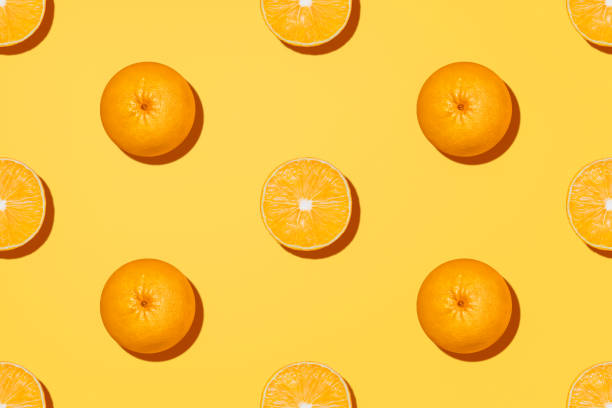 istock Oranges. Minimal photo in top view. 1408126132