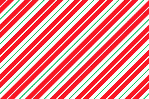 candy cane streifen muster. nahtlose weihnachten hintergrund. vektor-illustration. - christmas paper stock-grafiken, -clipart, -cartoons und -symbole