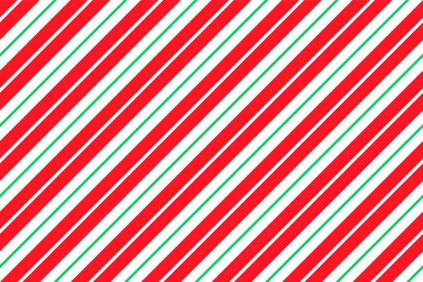 ilustrações de stock, clip art, desenhos animados e ícones de candy cane stripe pattern. seamless christmas background. vector illustration. - christmas paper