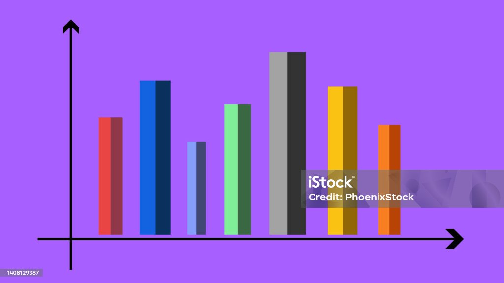 Colorful Bar Graph Representation Animation Easy To Use Infographics 3d ...