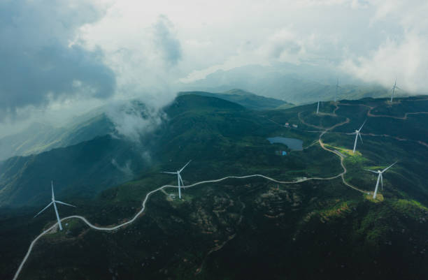 istock Wind power scene on the mountain 1408130720