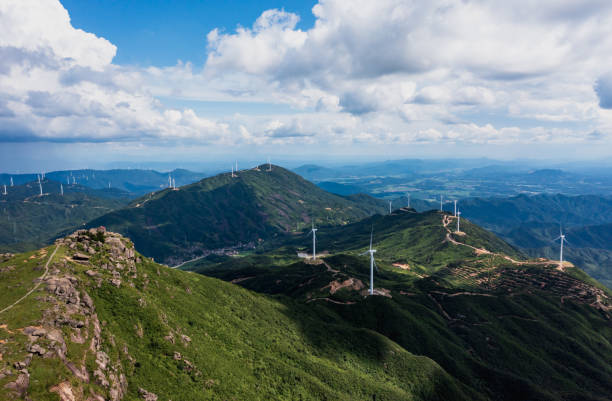 istock Wind power scene on the mountain 1408130722