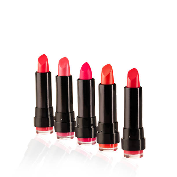 istock Lipstick on a white background stands diagonally. 1408133371