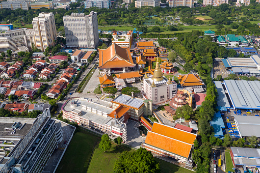Aerial Photo of Kong Meng San Phor Kark See Monastery in Singapore