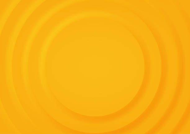 illustrazioni stock, clip art, cartoni animati e icone di tendenza di circle yellow sfondo 3d per prodotto cosmetico in neumorphic design. sfondo geometrico minimale. vista dall'alto. illustrazione vettoriale. - yellow background